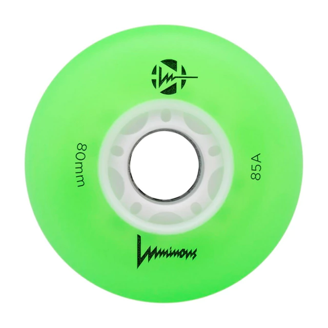 RUEDAS LED X 4U - LUMINOUS (Blanco, 76 mm)